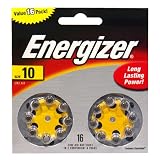 51XKJRAJ54L. SL160  Energizer Zinc Air Hearing Aid, Size 10, 16 pack