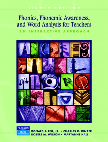 Phonics, Phonemic Awareness, and Word Analysis for Teachers: An Interactive Tutorial (8th Edition) under Etymology in The Books Store