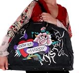 Ed Hardy - ED HARDY Christian Audigier Jane Womens Purse Weekend Bag Handbag Black NEW