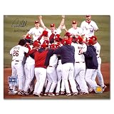 David Eckstein St. Louis Cardinals Autographed 16x20 Photograph with 06 WS Champs and MVP Inscription