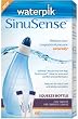 Waterpik SWS 360 Sinusense Squeeze Bottle Includes 60 Soothing Saline Packs With Aloe Vera and Eucalyptus, Blue