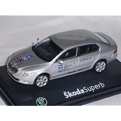 SKODA SUPERB II 2 2008 143ABX-003XLA EISHOCKEY EDITION SILBER METALLIC 1/43 ABREX MODELLAUTO MODELL AUTO