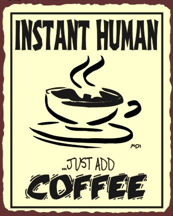 Buy Instant Human Sign, Size 12″ w X 15″ h