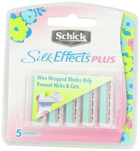 Schick Silk Effects Plus Razor Refill, 5 Count