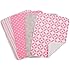 Trend Lab Lily Burp Cloth Set, Pink, 4 Count
