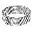 316L Stainless Steel Ring - Mesh with Matte Finish - Width: 8mm (Sizes 5-13)stone - Width: 7mm (Sizes 8-12)
