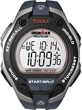 Timex Men's T5K416 IRONMAN 30-Lap Oversize Silver with Blue Resin Strap Sports Watch
