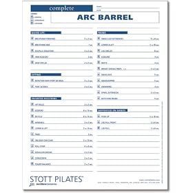 Click here to buy Stott Pilates Complete Arc Barrel Client Workout Sheets.