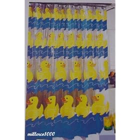 DUCK STOPS HERE SHOWER CURTAIN by Creative Bath