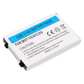 Motorola v220 Standard Lithium-Ion Battery (750mAh)