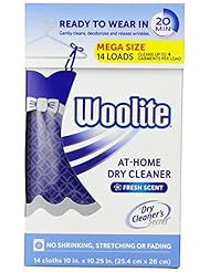 Home Improvement: Woolite DCS14N Dry Cleaners Secret (14 Uses)-At Home Dry Cleaner for Fine Fabrics, Hand Washables and Dry Clean Only Clothing - Summit Brands