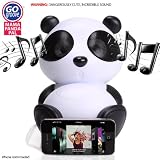 GOgroove Panda Pal Deluxe Portable Stereo Speaker System for Tablets / Smartphones / Laptops / MP3 Players & More!