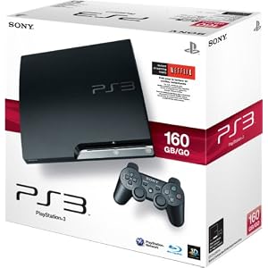 51XKl2EODnL. AA300  Sony PlayStation 3 Slim 160GB Console   $300