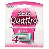 Wilkinson Sword Quattro For Women Razor Blades 3 Pack