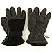 Men's Winter Fleece Hat Scarf Gloves Set Charcoal