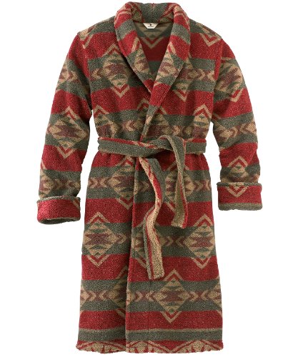 Woolrich Men's Berber Fleece Lined Pile Robe, OLIVE (Green), Size XL