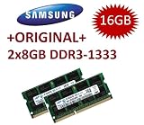 Produkt-Bild: SAMSUNG Original (Mihatsch & Diewald) 16GB Dual Channel Kit 2 x 8 GB 204 pin DDR3-1333 SO-DIMM (1333Mhz, PC3-10600S, CL9) passend f&uuml;r MacBook Pro 2011 8,1 8,2 8,3 / iMac 12,1 12,2 2011 / mac mini 5,1 5,2 5,3 2011 und aktuelle Notebooks mit Core i5/i7 (2. Generation)