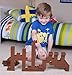 Premium Big Briks Brown Basic Builder Set #1 - 84 Pack - (Big LEGO® DUPLO® Compatible) - Large Pegs