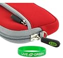Neoprene Sleeve Case (Red) for Canon PowerShot A480 Digital Camera Deep Red