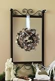 Metal Hanging Wall Mirror With Scroll Design By Collections Etc