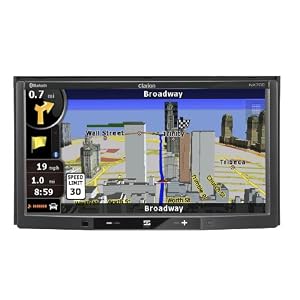Clarion NX700 7" In-Dash Double-Din Touchscreen DVD/CD/MP3/USB Receiver, Built-in Navigation and Bluetooth
