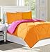 Read Home Essence Chadwick Microfiber Full/Queen Down Alternative Comforter Mini Set, Orange/Fushsia Details Home Essence Chadwick Microfiber Full/Queen Down Alternative Comforter Mini Set, Orange/Fushsia