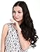 SARLA Black Clip in Hair Extensions Full Head Curly Wavy Synthetic Hair Piece 7 Pcs for Women 20 Inch Heat Friendly Fiber
