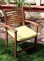 Set of 4 Outdoor All Weather Cushions -Yellow