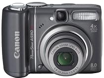Canon PowerShot A590 IS Digitalkamera (8 Megapixel, 4-fach opt. Zoom, 6,4 cm (2,5 Zoll) Display, Bildstabilisator) schwarz