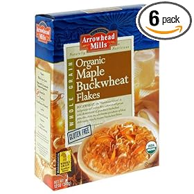 Arrowhead Mills Organic Maple Buckwheat Flakes, 10-Ounce Boxes (Pack of 6)