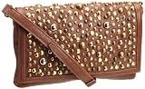 Sara Berman Max Studded Clutch Bubble, Sac &agrave; main femme - Marron-TR-BH165