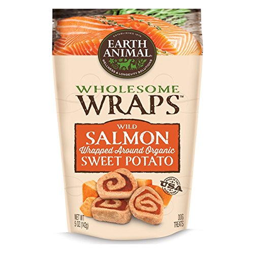 Wholesome Wraps Salmon Sweet Pototo Wrap Treat 5oz