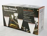 Hanging Solar Garden Light - Cornet Shaped Solar Lights, Solar Tree Lighting - Set of Three (3) Lights