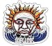 SUBLIME #15386 Weeping Sun Sticker Decal (40 Ounces to Freedom, 40 Oz, Crying Sun)