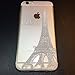 iPhone 6 Case, DECO FAIRY® Protective Case Bumper[Scratch-Resistant] [Perfect Fit] Translucent Silicone Clear Case Gel Cover for Apple iPhone 6 (Paris Eiffel Tower iPhone 6 4.7