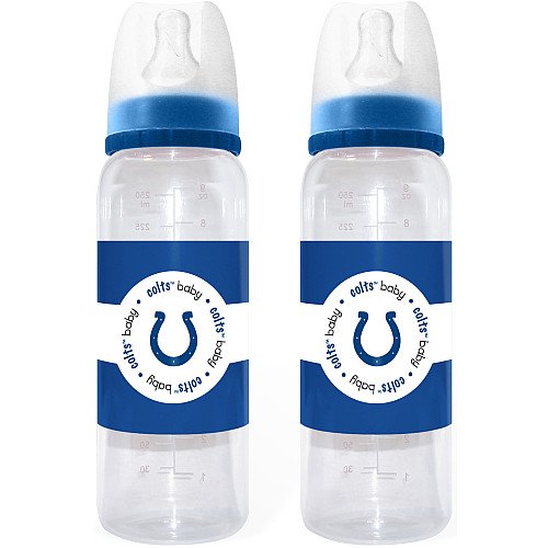 NFL Baby Bottles 2 Pack Safe BPA Free (Indianapolis Colts)