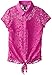 Dream Star Big Girls' Lace Shirt with Layering Tank