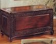 Cedar Chest Wood Home Storage Tobacco Finish Wooden Box