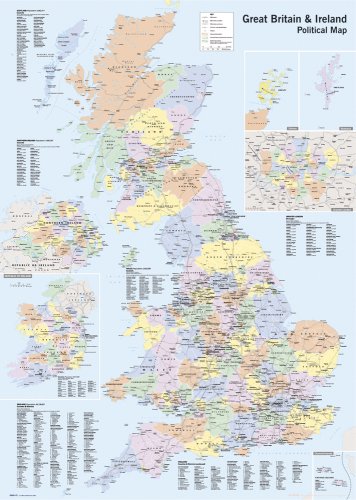 GB eye Ltd, UK Map, Political, Maxi Poster, (61x91.5cm) GN0147