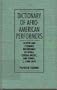 Dictionary of Afro-American Performers (Garland Reference Library of the Humanities, Vol. 590)