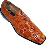 David Eden Omni Mens Genuine Crocodile / Lizard Patchwork Oxford Shoes