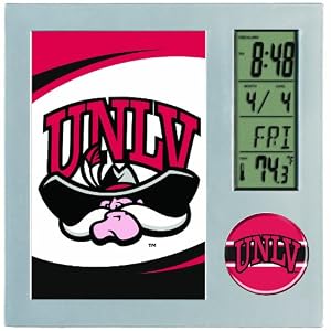 NCAA UNLV Runnin Rebels Digital Desk Clock