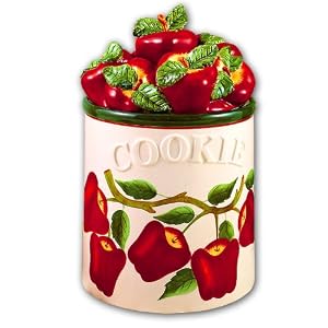 APPLE 3-Dimensional Cookie Jar *NEW!* by
