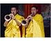 10x8 Photograph (25x20cm) Monks blowing flutes outside a gompa (Tibetan monastery) by Robert Harding