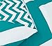 Chezmoi Collection 2-Piece Chevron Zig Zag Comforter Bedding Set (Twin, Teal)