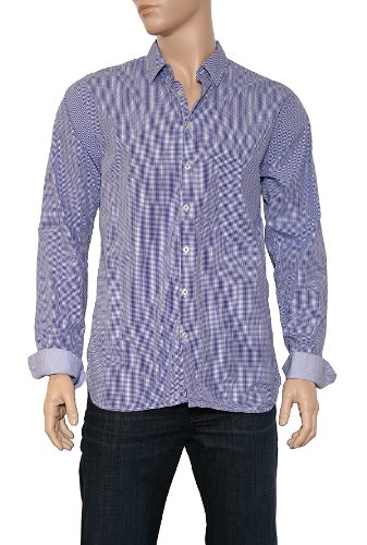 Scotch & Soda Mens Long Sleeves Shirt Blue 54