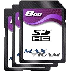 3 x Speicherkarte SD SDHC 8 GB - Class 4 f�r Canon EOS 1100D, Canon PowerShot SX210 IS, Casio EXILIM ZOOM EX-Z37/TRYX, Fujifilm FinePix AV200/AX350/HS20EXR/JX200/S2950/S4000/T200/Z20fd/Z300, Kodak EASYSHARE SPORT C123, Nikon Coolpix L23/P500/S2500/S3100/S6100/S9100/D3100, Olympus Tough TG-810/SZ-10/VG-120/VG-130/VR-310, Panasonic Lumix DMC-FS16, Samsung ES75/ES80/PL100/PL20/ST61/WB700, Sony Cyber-shot DSC-HX9V/DSC-W530/DSC-W570/Handycam DCR-SX15E, VTech Kidizoom Camera Plus & more