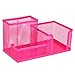 Homecube® Space Saving Mesh office supplies desk organizers/ pen holder /cell phone holder/cosmetic holder 3 Sorter Sections