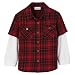 Toddler Boys' Cherokee® Long-sleeve 2fer Flannel Shirt - Red