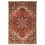 Old World Heriz OW126A Rust / Navy Oriental Rug Size: 2'6